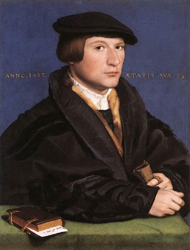 HOLBEIN, Hans the Younger Portrait of a Member of the Wedigh Family sf